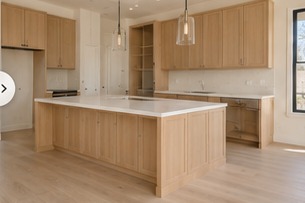 Illustrative clean, empty luxury home interior; sample imagery